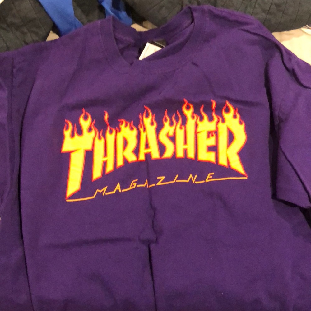 Thrasher purple shirt size large